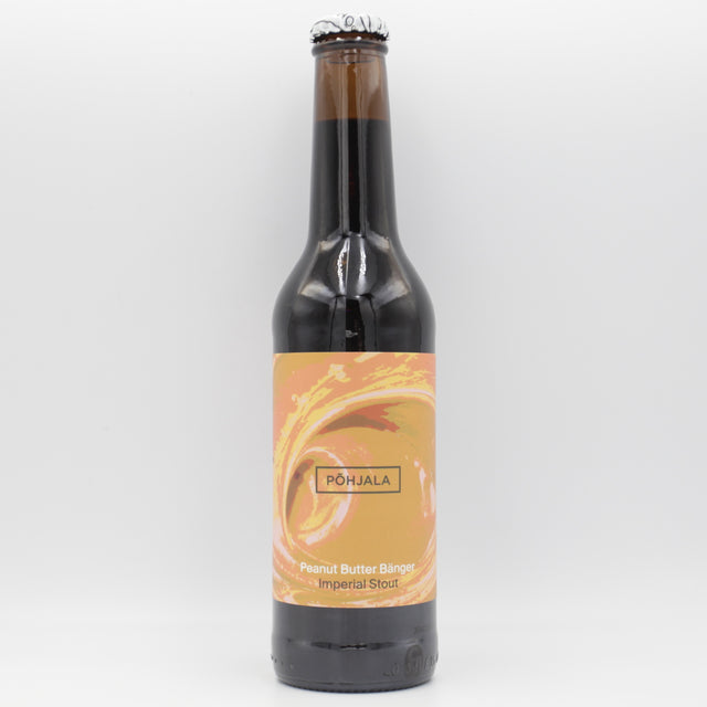 This is a bottle of Põhjala - Peanut Butter Bänger - 12.5% (330ml). It is a Imperial Stout / Porter craft beer available to buy from Ghost Whale, voted London's best craft beer shop.