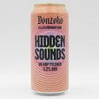 This is a can of Donzoko / Cloudwater - Hidden Sounds - 5.2% (440ml). It is a Lager / Pilsner / Kölsch craft beer available to buy from Ghost Whale, voted London's best craft beer shop.