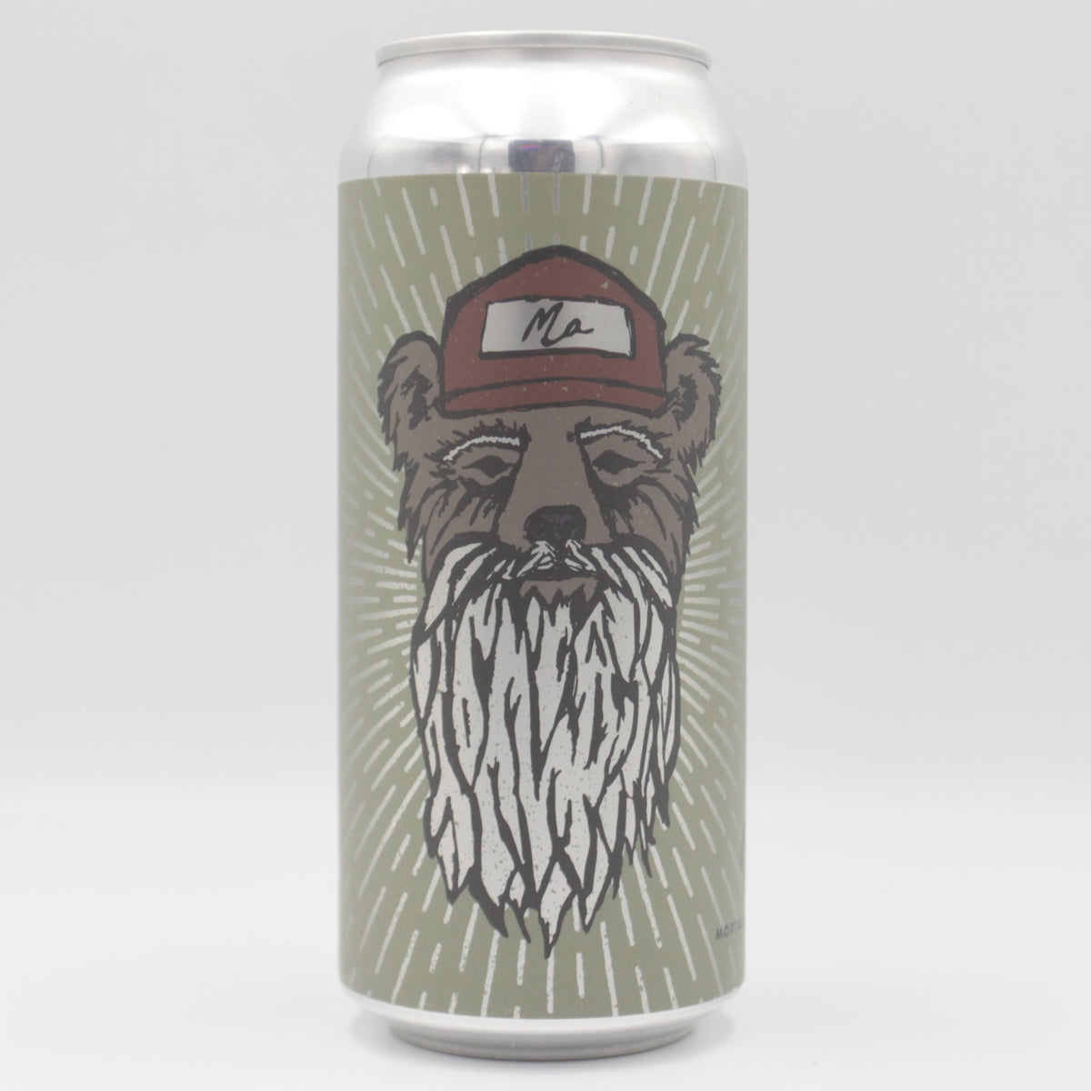 This is a can of Mortalis - Oldmanbearma: AKA 2 B - 8% (473ml). It is a Double IPA craft beer available to buy from Ghost Whale, voted London's best craft beer shop.