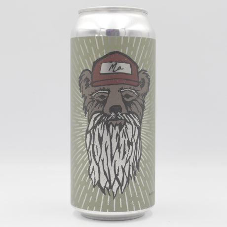 This is a can of Mortalis - Oldmanbearma: AKA 2 B - 8% (473ml). It is a Double IPA craft beer available to buy from Ghost Whale, voted London's best craft beer shop.