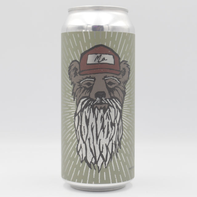 This is a can of Mortalis - Oldmanbearma: AKA 2 B - 8% (473ml). It is a Double IPA craft beer available to buy from Ghost Whale, voted London's best craft beer shop.