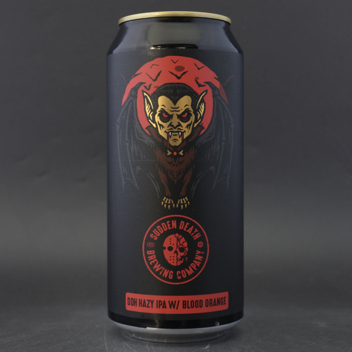 This is a can of Sudden Death - Thicker Than Blood - 6.8% (440ml). It is a IPA craft beer available to buy from Ghost Whale, voted London's best craft beer shop.
