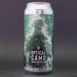 This is a can of Azvex - Optical Camo - 8% (440ml). It is a Double IPA craft beer available to buy from Ghost Whale, voted London's best craft beer shop.