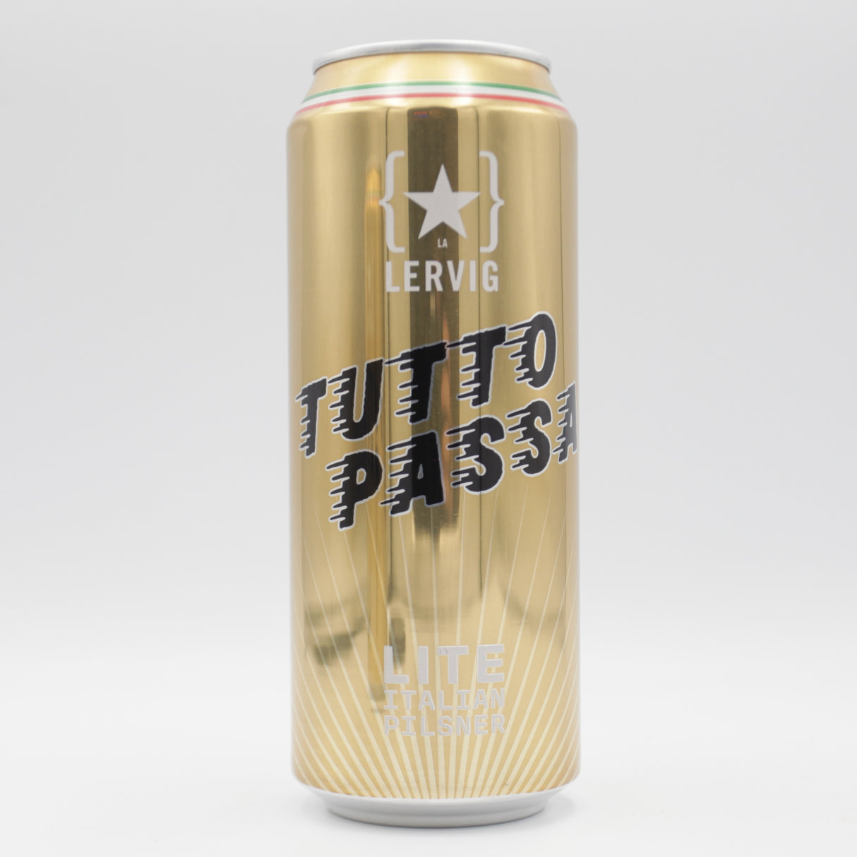 This is a can of Lervig - Tutto Passa - 4.7% (500ml). It is a Lager / Pilsner / Kölsch craft beer available to buy from Ghost Whale, voted London's best craft beer shop.