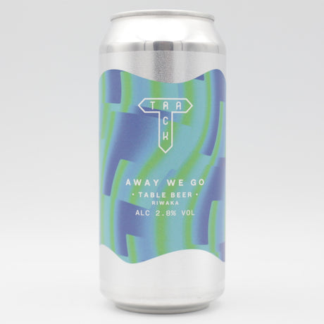 This is a can of Track - Away We Go - 2.8% (440ml). It is a Pale Ale craft beer available to buy from Ghost Whale, voted London's best craft beer shop.