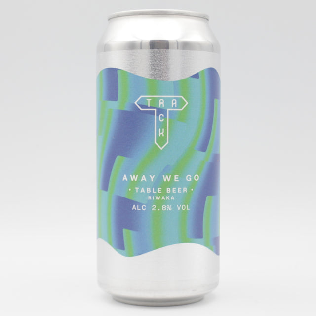 This is a can of Track - Away We Go - 2.8% (440ml). It is a Pale Ale craft beer available to buy from Ghost Whale, voted London's best craft beer shop.