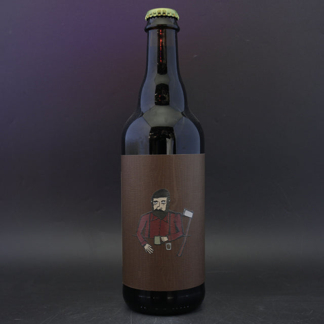 This is a bottle of 3 Sons - Lumberjack Caramel Frappacino Break - 14.7% (500ml). It is a Imperial Stout / Porter craft beer available to buy from Ghost Whale, voted London's best craft beer shop.