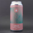 This is a can of Drop Project - Crux - 5.2% (440ml). It is a Lager / Pilsner / Kölsch craft beer available to buy from Ghost Whale, voted London's best craft beer shop.
