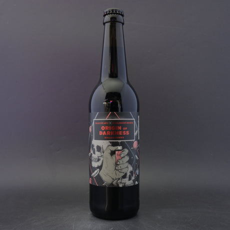 This is a bottle of Collective Arts - Origin of Darkness: Spanish Cedar & Bitter Orange Infused Imperial Stout - 11.7% (500ml). It is a Imperial Stout / Porter craft beer available to buy from Ghost Whale, voted London's best craft beer shop.