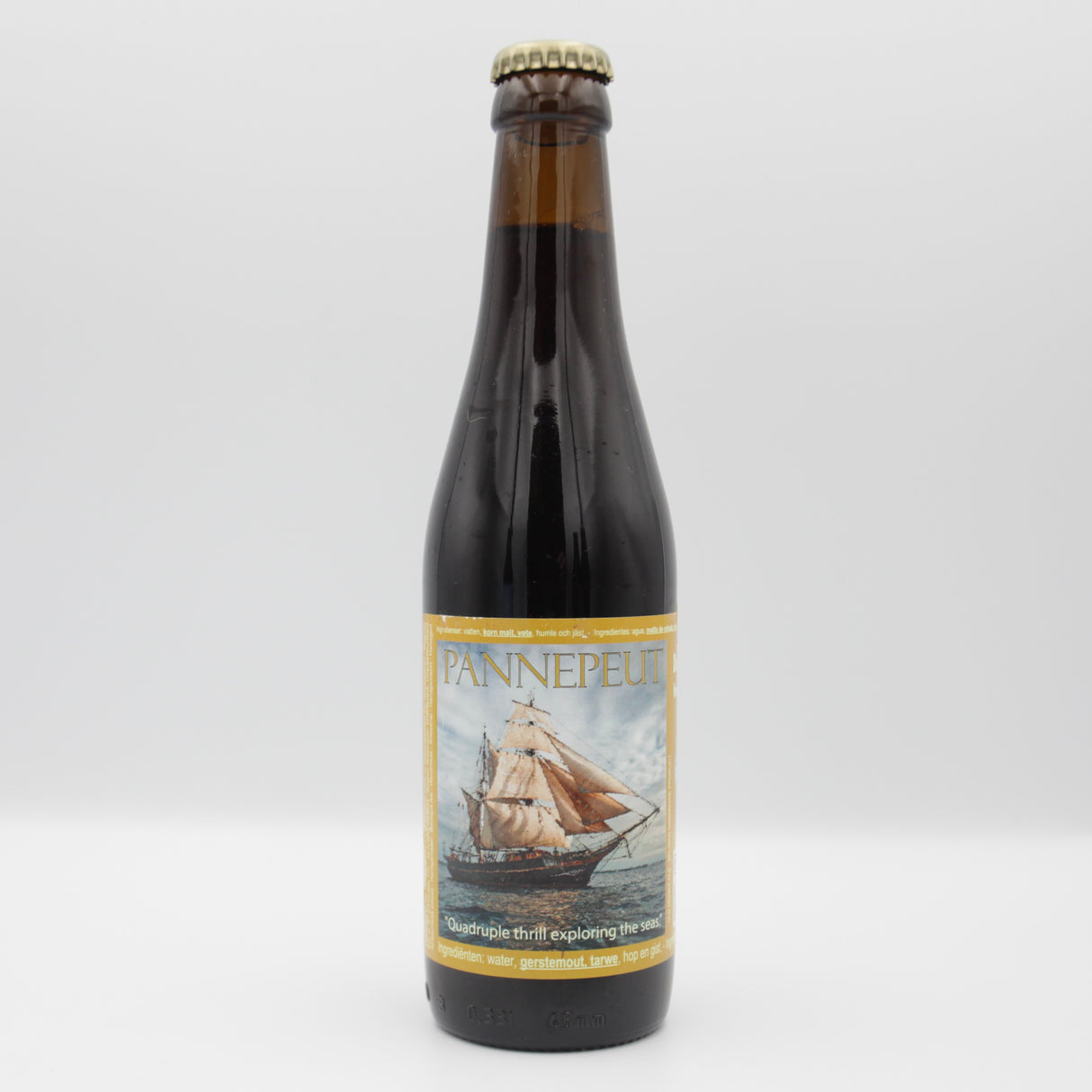This is a bottle of De Struise - Pannepeut - 10% (330ml). It is a Belgian Style craft beer available to buy from Ghost Whale, voted London's best craft beer shop.