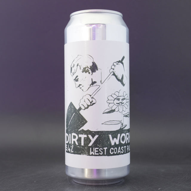 This is a can of Baron - Dirty Work - 5.4% (500ml). It is a Pale Ale craft beer available to buy from Ghost Whale, voted London's best craft beer shop.