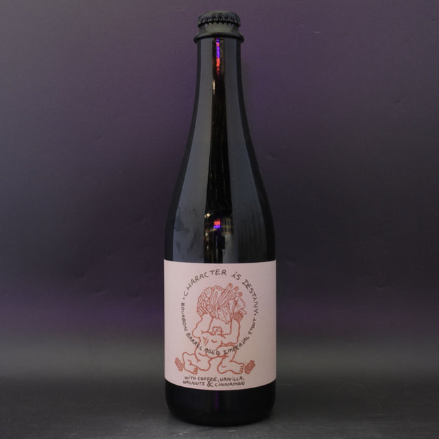 This is a bottle of Resident Culture - Character Is Destiny: Walnut - 13.1% (500ml). It is a Imperial Stout / Porter craft beer available to buy from Ghost Whale, voted London's best craft beer shop.