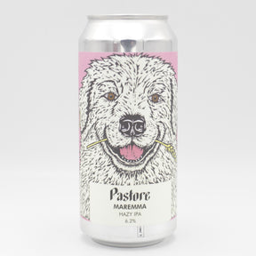 This is a can of Pastore - Maremma - 6.2% (440ml). It is a IPA craft beer available to buy from Ghost Whale, voted London's best craft beer shop.