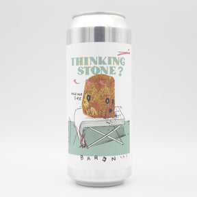 This is a can of Baron - Thinking Stone - 5.4% (500ml). It is a Pale Ale craft beer available to buy from Ghost Whale, voted London's best craft beer shop.