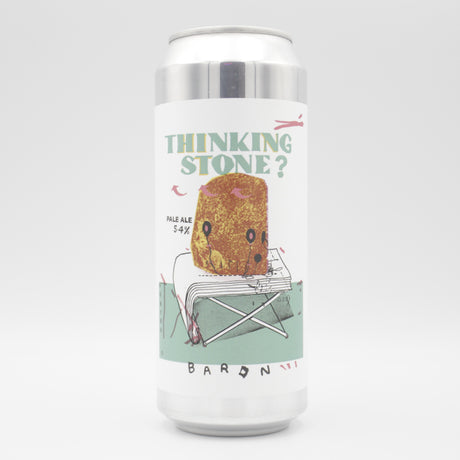 This is a can of Baron - Thinking Stone - 5.4% (500ml). It is a Pale Ale craft beer available to buy from Ghost Whale, voted London's best craft beer shop.