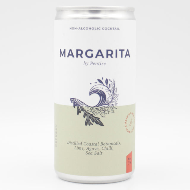This is a can of Pentire - Margarita - 0% (200ml). It is a  craft cocktail available to buy from Ghost Whale, voted London's best craft beer shop.