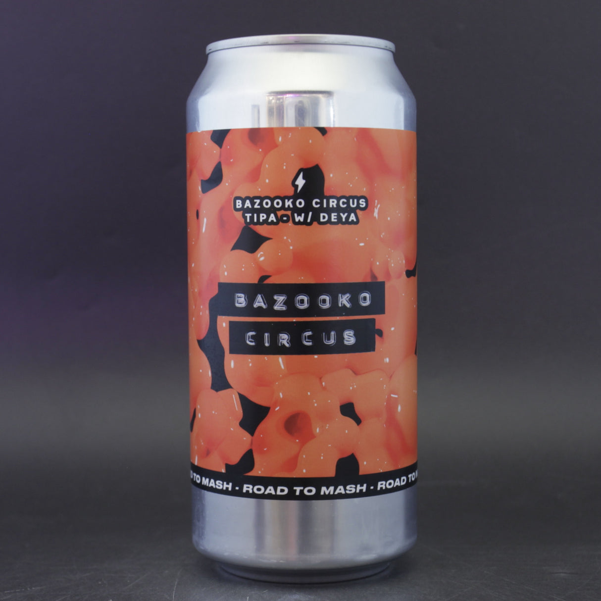 This is a can of Garage Beer Co / DEYA - Bazooko Circus - 10% (440ml). It is a Triple IPA craft beer available to buy from Ghost Whale, voted London's best craft beer shop.