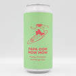 This is a can of Pomona Island - Papa Oom Mow Mow - 6% (440ml). It is a Sour craft beer available to buy from Ghost Whale, voted London's best craft beer shop.