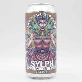 This is a can of Tartarus - Sylph - 0.5% (440ml). It is a IPA craft beer available to buy from Ghost Whale, voted London's best craft beer shop.