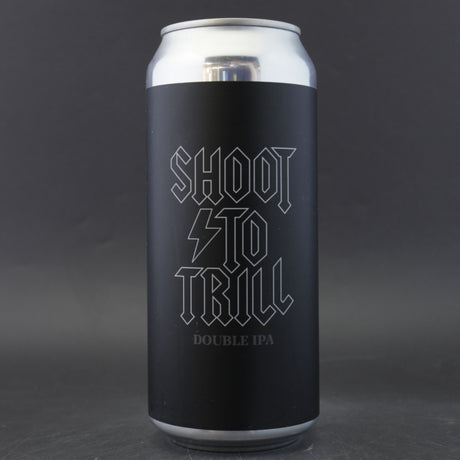 This is a can of Blood Brothers / Counterpart - Shoot To Trill - 8.5% (473ml). It is a Double IPA craft beer available to buy from Ghost Whale, voted London's best craft beer shop.