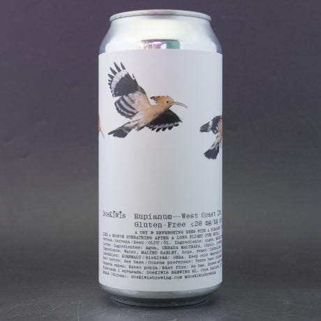 This is a can of Doskiwis - Rupianum - 6% (440ml). It is a IPA craft beer available to buy from Ghost Whale, voted London's best craft beer shop.