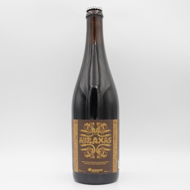 This is a sharing bottle of Perennial - Abraxas (2024) - 10.5% (750ml). It is a Imperial Stout / Porter craft beer available to buy from Ghost Whale, voted London's best craft beer shop.
