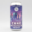 This is a can of Hammerton - Cake Metropolis - 8.1% (440ml). It is a Imperial Stout / Porter craft beer available to buy from Ghost Whale, voted London's best craft beer shop.