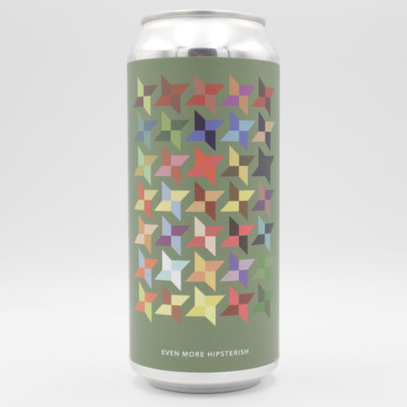 This is a can of Evil Twin / Monkish - Even More Hipsterish - 7% (473ml). It is a IPA craft beer available to buy from Ghost Whale, voted London's best craft beer shop.