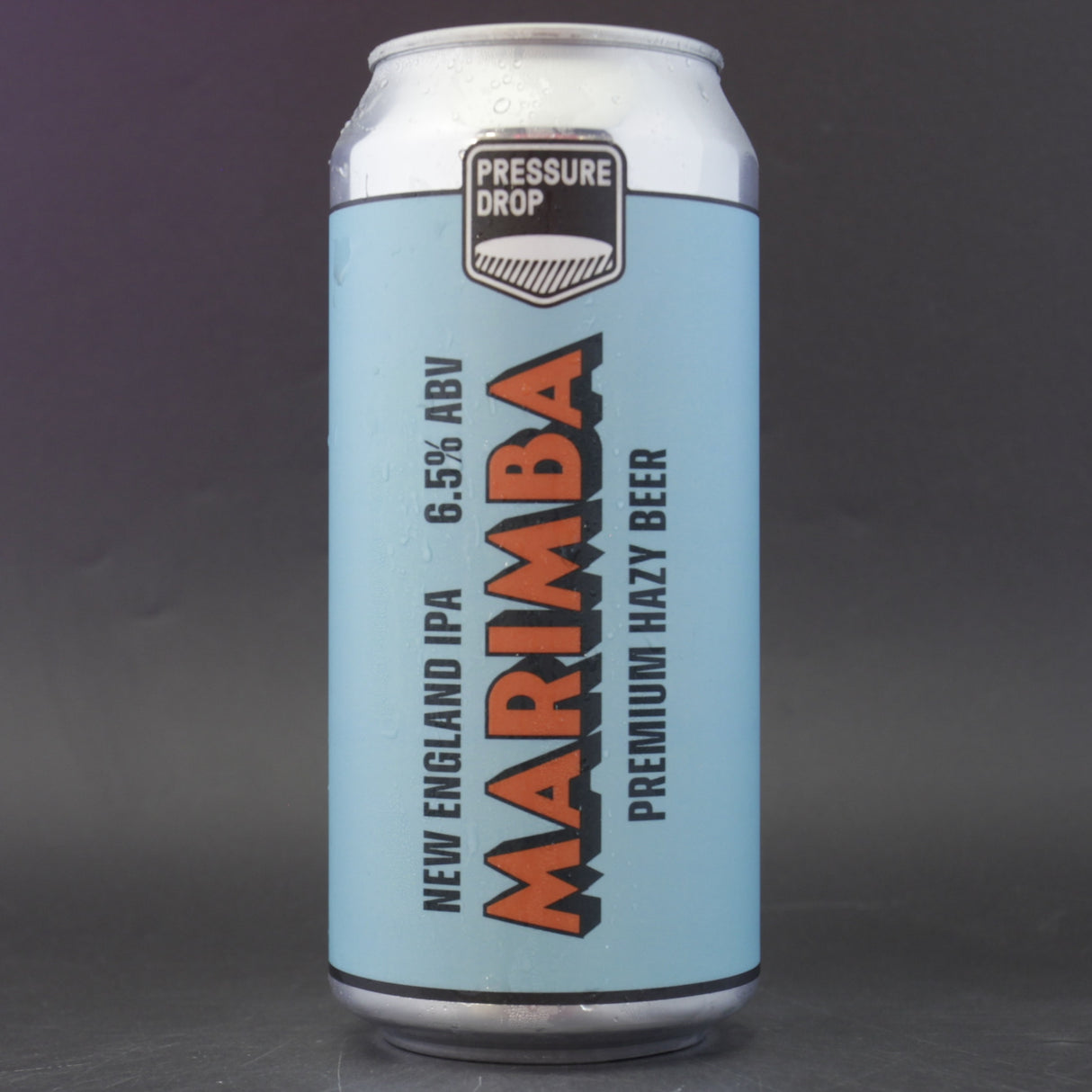 This is a can of Pressure Drop - Marimba - 6.5% (440ml). It is a IPA craft beer available to buy from Ghost Whale, voted London's best craft beer shop.