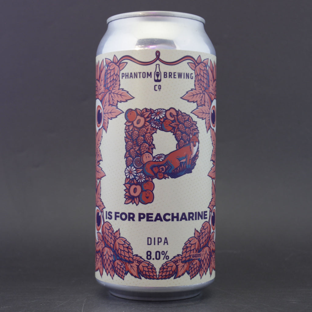 Phantom Brewing Co - P is for Peacharine - 8% (440ml) - Ghost Whale