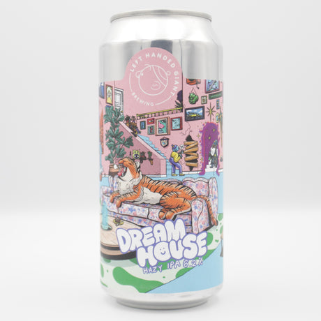 This is a can of Left Handed Giant - Dream House (GF) - 6.2% (440ml). It is a IPA craft beer available to buy from Ghost Whale, voted London's best craft beer shop.