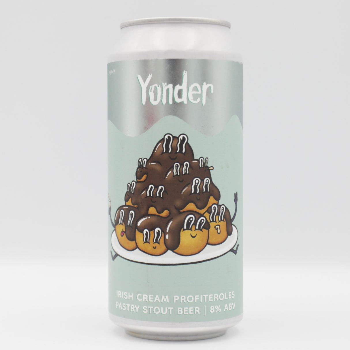 This is a can of Yonder - Irish Cream Profiteroles - 8% (440ml). It is a Stout / Porter craft beer available to buy from Ghost Whale, voted London's best craft beer shop.