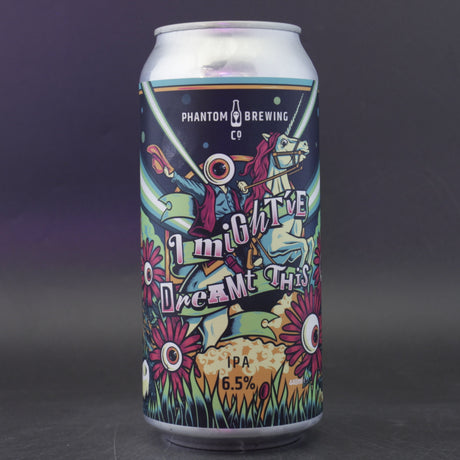 This is a can of Phantom Brewing Co - I Might've Dreamt This - 6.8% (440ml). It is a IPA craft beer available to buy from Ghost Whale, voted London's best craft beer shop.