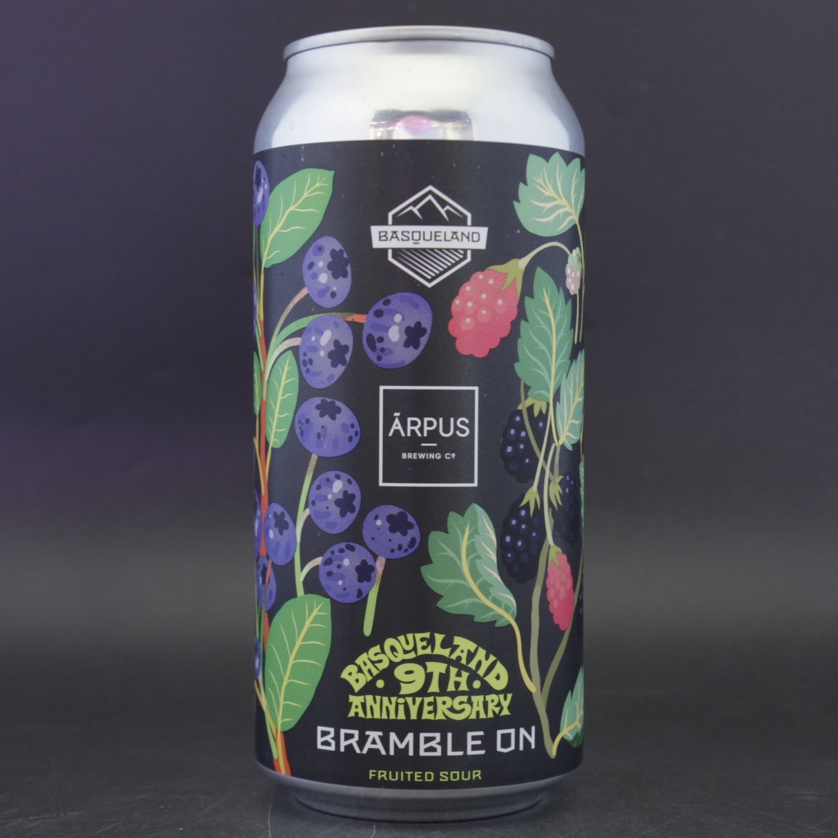 Basqueland / Arpus Brewing Co - Bramble On - 5.7% (440ml) is a  Sour craft Beer available to buy from Ghost Whale - voted London's best craft beer shop.