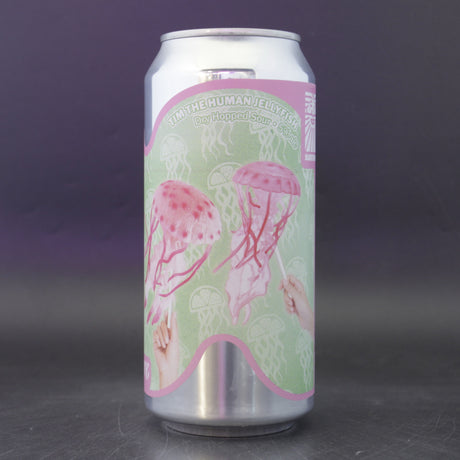 This is a can of Sureshot / Pastore - Tim The Human Jellyfish - 5% (440ml). It is a Sour craft beer available to buy from Ghost Whale, voted London's best craft beer shop.