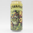 This is a can of BreWskey - Carnage - 8.4% (473ml). It is a Double IPA craft beer available to buy from Ghost Whale, voted London's best craft beer shop.