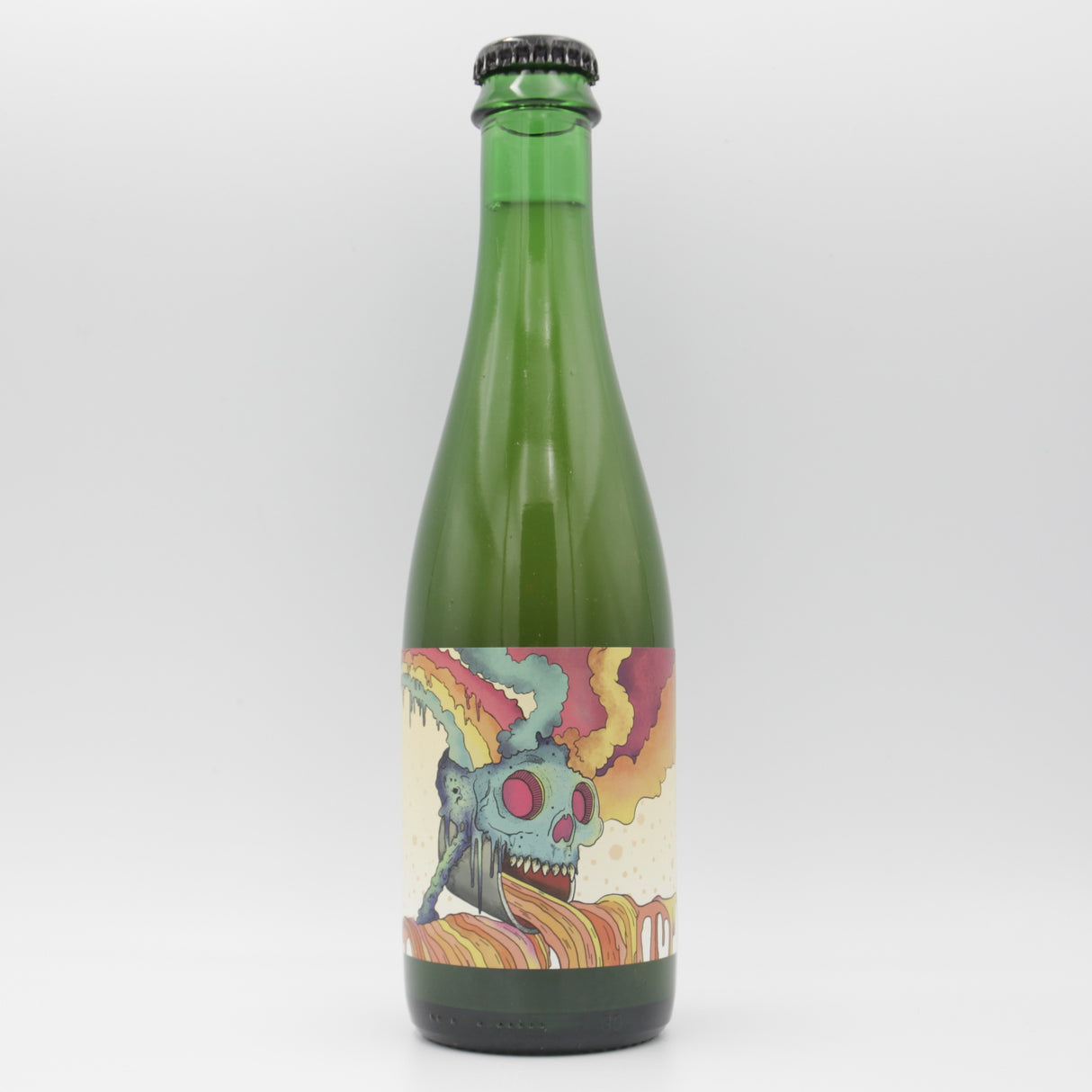 This is a bottle of Holy Goat - Fun Bungo - 7.1% (375ml). It is a Sour craft beer available to buy from Ghost Whale, voted London's best craft beer shop.