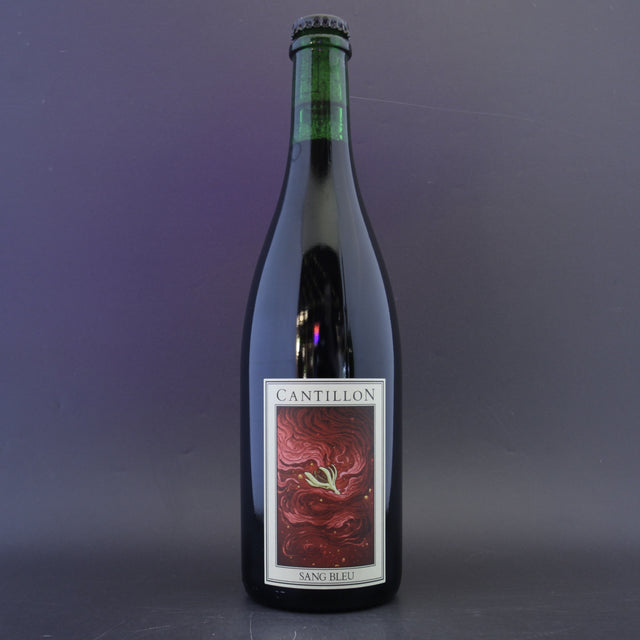 This is a sharing bottle of Cantillon - Sang Bleu - 6% (750ml). It is a Lambic craft beer available to buy from Ghost Whale, voted London's best craft beer shop.