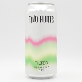 This is a can of Two Flints - Tilted - 5.4% (440ml). It is a Pale Ale craft beer available to buy from Ghost Whale, voted London's best craft beer shop.