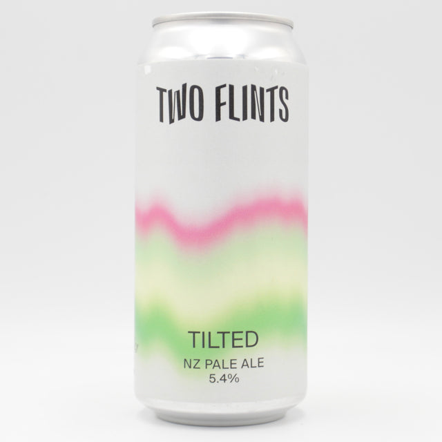 This is a can of Two Flints - Tilted - 5.4% (440ml). It is a Pale Ale craft beer available to buy from Ghost Whale, voted London's best craft beer shop.