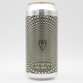 This is a can of Azvex - Distortion - 8% (440ml). It is a Double IPA craft beer available to buy from Ghost Whale, voted London's best craft beer shop.