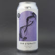 This is a can of Factory Brewing - Our Eternity - 7.3% (440ml). It is a IPA craft beer available to buy from Ghost Whale, voted London's best craft beer shop.