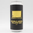 This is a can of Pomona Island - Double Lemon Yellow Sun - 8% (440ml). It is a Double IPA craft beer available to buy from Ghost Whale, voted London's best craft beer shop.