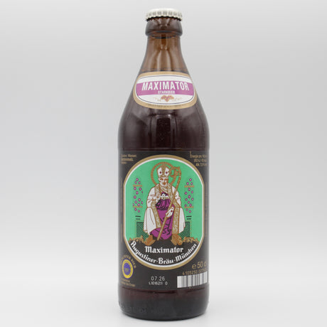 This is a bottle of Augustiner - Maximator - 7.5% (500ml). It is a Lager / Pilsner / Kölsch craft beer available to buy from Ghost Whale, voted London's best craft beer shop.