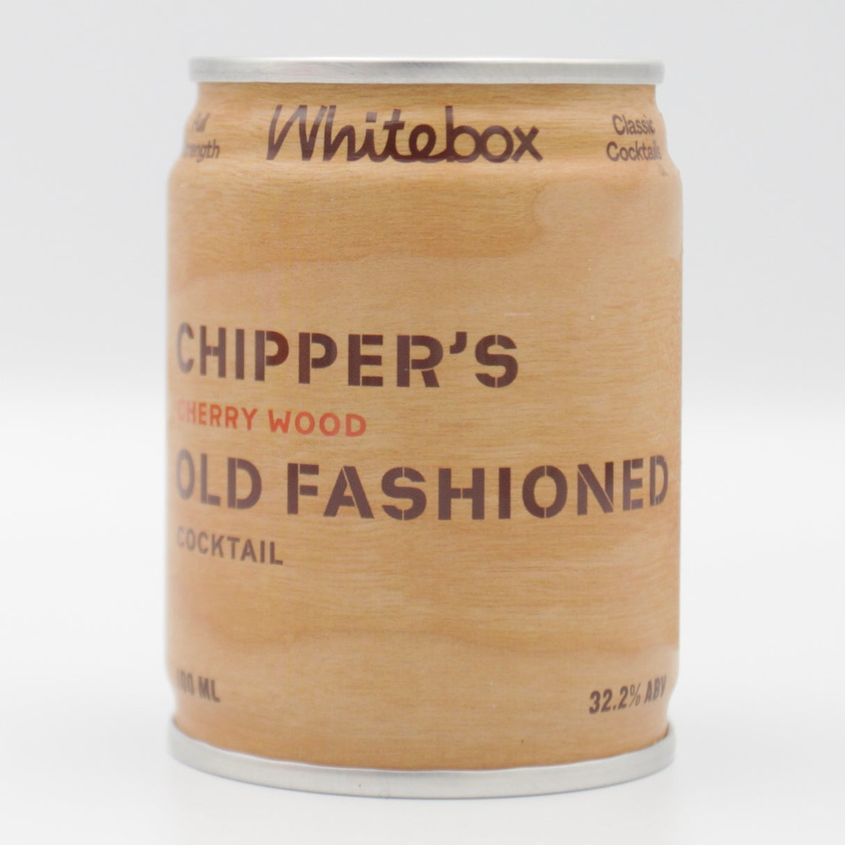 This is a can of Whitebox - Chipper's Old Fashioned - 32.2% (100ml). It is a  craft cocktail available to buy from Ghost Whale, voted London's best craft beer shop.