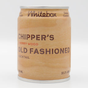 This is a can of Whitebox - Chipper's Old Fashioned - 32.2% (100ml). It is a  craft cocktail available to buy from Ghost Whale, voted London's best craft beer shop.
