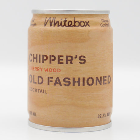 This is a can of Whitebox - Chipper's Old Fashioned - 32.2% (100ml). It is a  craft cocktail available to buy from Ghost Whale, voted London's best craft beer shop.