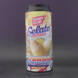 This is a can of Funky Fluid - Gelato: Turbo Pina Colada - 5.5% (500ml). It is a Sour craft beer available to buy from Ghost Whale, voted London's best craft beer shop.