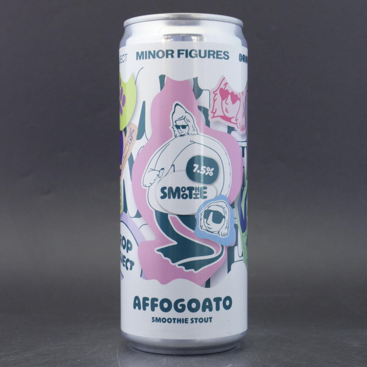 This is a bottle of Drop Project - Affogato - 7.5% (330ml). It is a Stout / Porter craft beer available to buy from Ghost Whale, voted London's best craft beer shop.