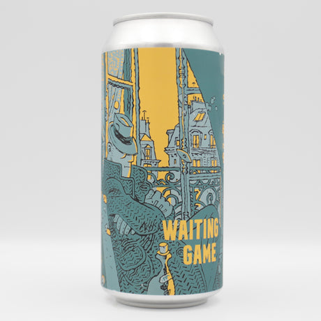 This is a can of Burning Sky / Balance Brewing & Blending - Waiting Game - 5% (440ml). It is a Saison craft beer available to buy from Ghost Whale, voted London's best craft beer shop.